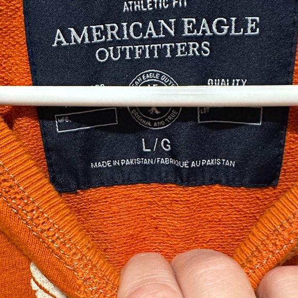 American Eagle Outfitters Men's Bold Orange Crewneck Sweater - Picture 7 of 10